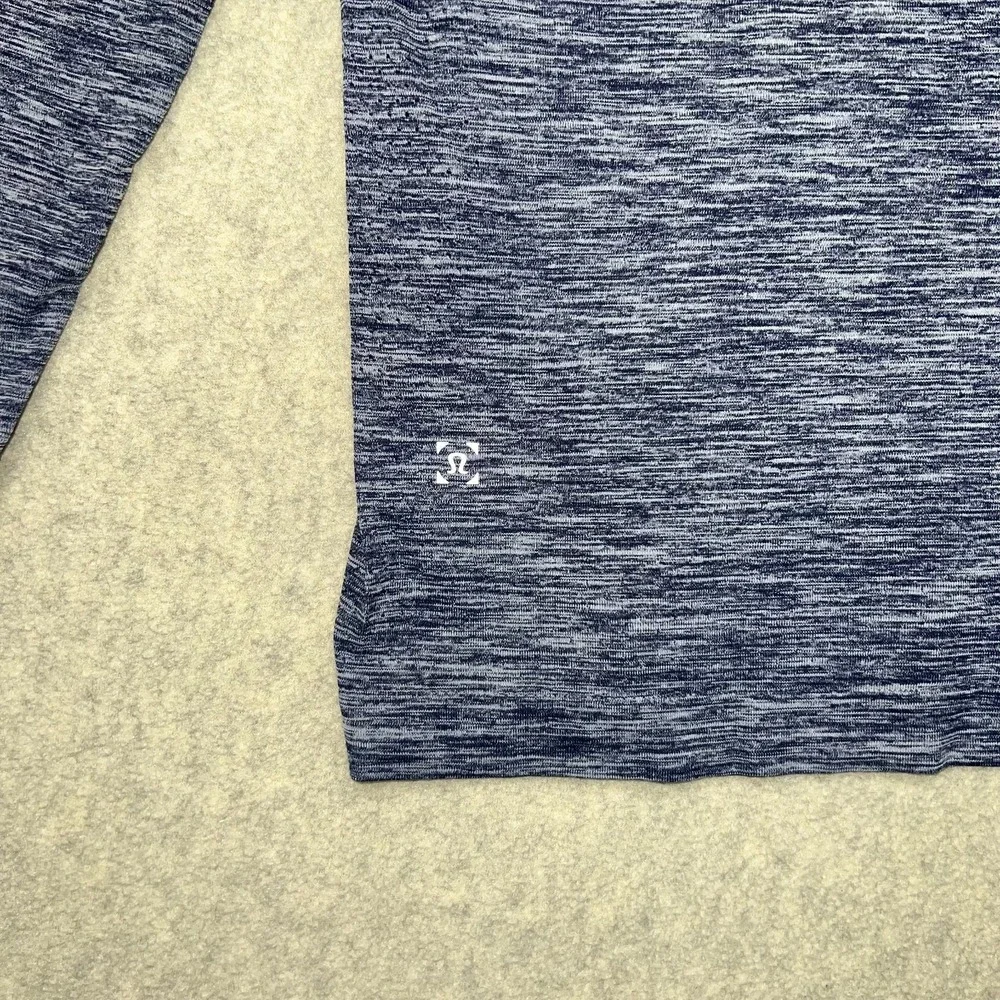 Lululemon Mens Metal‎ Vent Tech T-Shirt Heathered Blue Long Sleeve Performance L